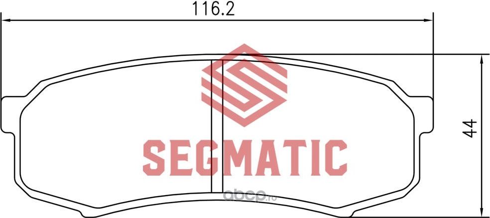 SGBP2563 Колодка торм диск зад Toyota Land Cruiser Prado 3.0 2009-, Land Cruiser (Segmatic) Segmatic. Артикул SGBP2563