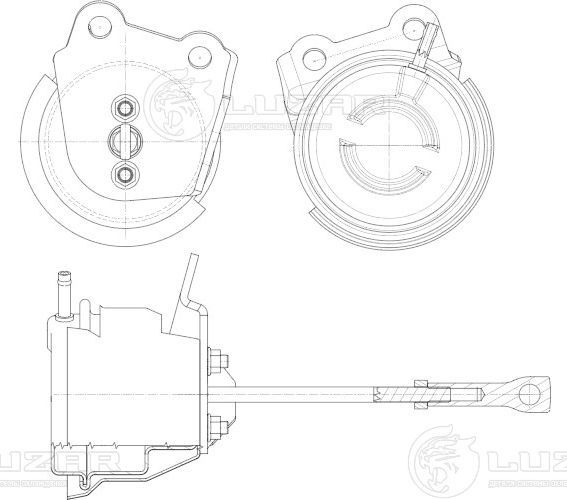 Актуатор турбокомпрессора для а/м Skoda Octavia (04-)/VW Tiguan (08-) (Luzar). Артикул LTC1849