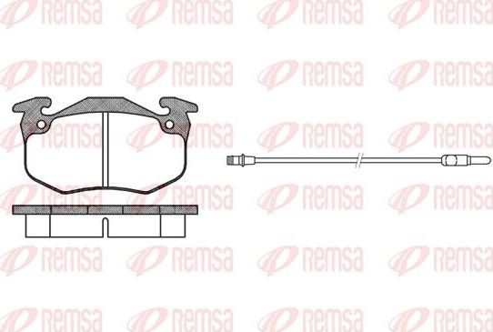 Тормозные колодки Remsa задние для Toyota Lite Ace IV 1992-1995. Артикул 0144.12