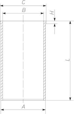 Гильза цилиндра Mahle. Артикул 014 WV 26 00