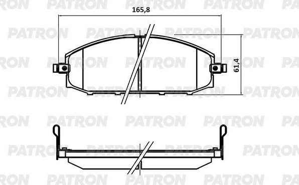 Тормозные колодки Patron. Артикул PBP1577
