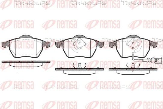 Тормозные колодки Remsa передние для Volkswagen Golf III 1991-1999. Артикул 0390.41