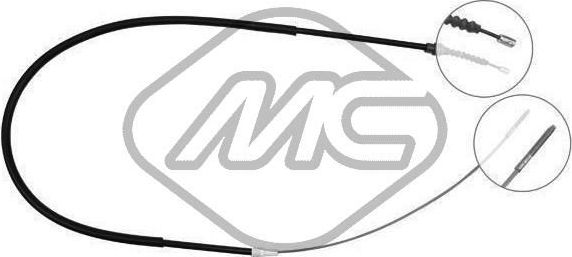 Трос ручника (тросик ручного тормоза) Metalcaucho. Артикул 83724