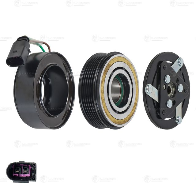 Муфта компрессора кондиционера Luzar для Volkswagen Polo V 2010-2026. Артикул LMAC 1801