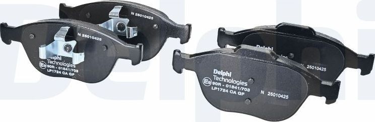 Тормозные колодки Delphi (Low-Metallic) передние для Ford Puma I 2000-2002. Артикул LP1724