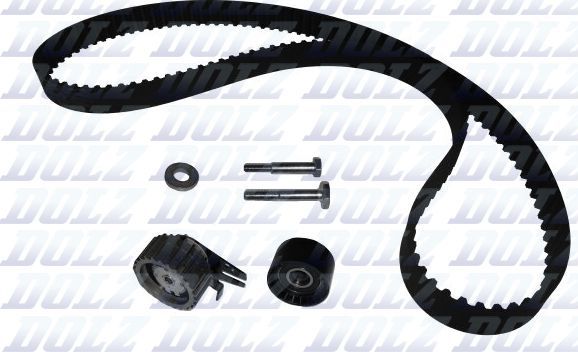 Ремень ГРМ с роликами (комплект) Dolz для Lancia Musa I 2004-2012. Артикул SKD032