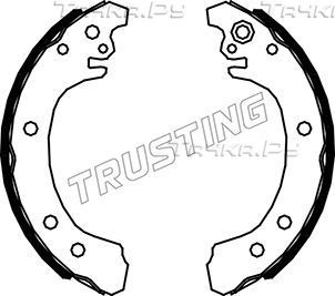 Тормозные колодки Trusting задние для Toyota Corolla E170, E180 2013-2018. Артикул 115.328