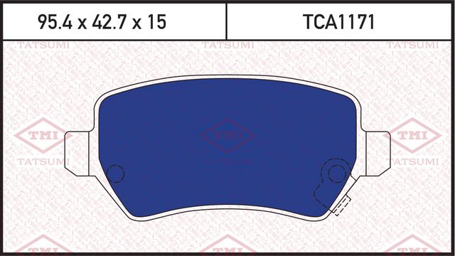 Колодки тормозные OPEL ASTRA H 04- задн. (Tatsumi). Артикул TCA1171