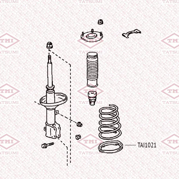 Проставка пружины задняя нижняя (Tatsumi). Артикул TAI1021