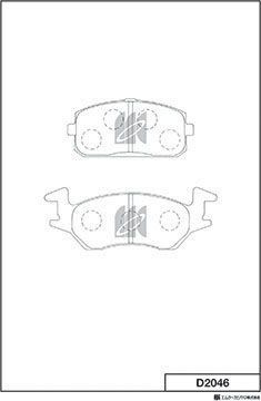 Тормозные колодки MK Kashiyama. Артикул D2046