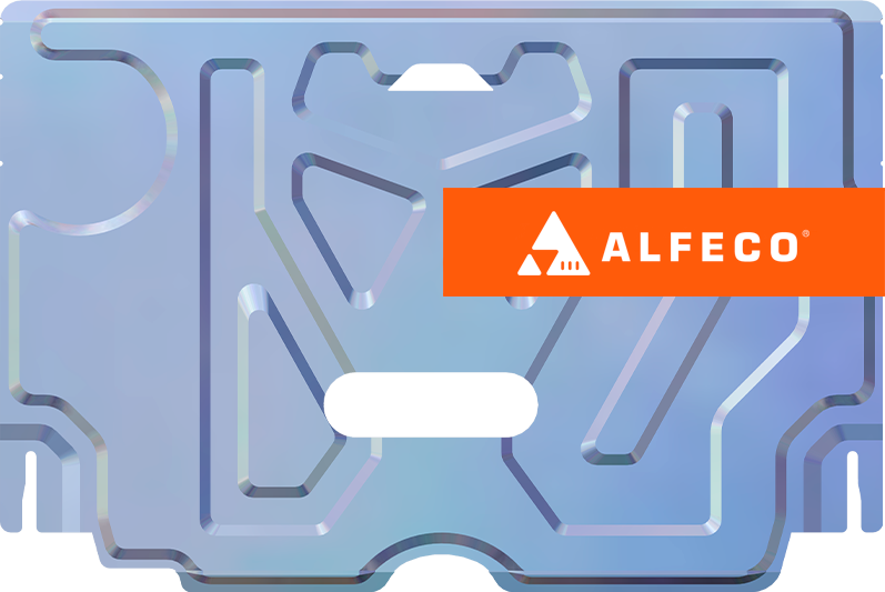 Защита алюминиевая Alfeco (4 мм) для картера и КПП Toyota Camry XV70 2017-2026. Артикул ALF.24.156AL4