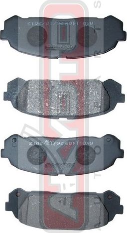 Тормозные колодки Akyoto Packing AKYOTO. Артикул AKD-1409