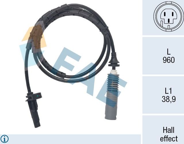 Датчик ABS FAE для BMW 1 I (E81/E82/E87/E88) 2007-2011. Артикул 78182