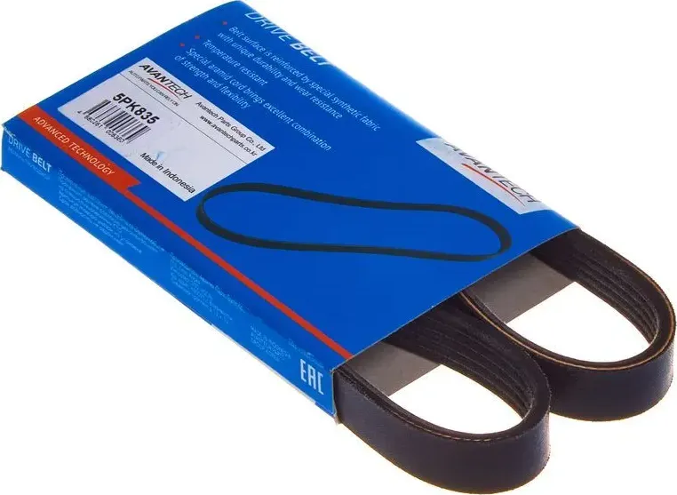Ремень поликлиновый (Avantech). Артикул 5PK835