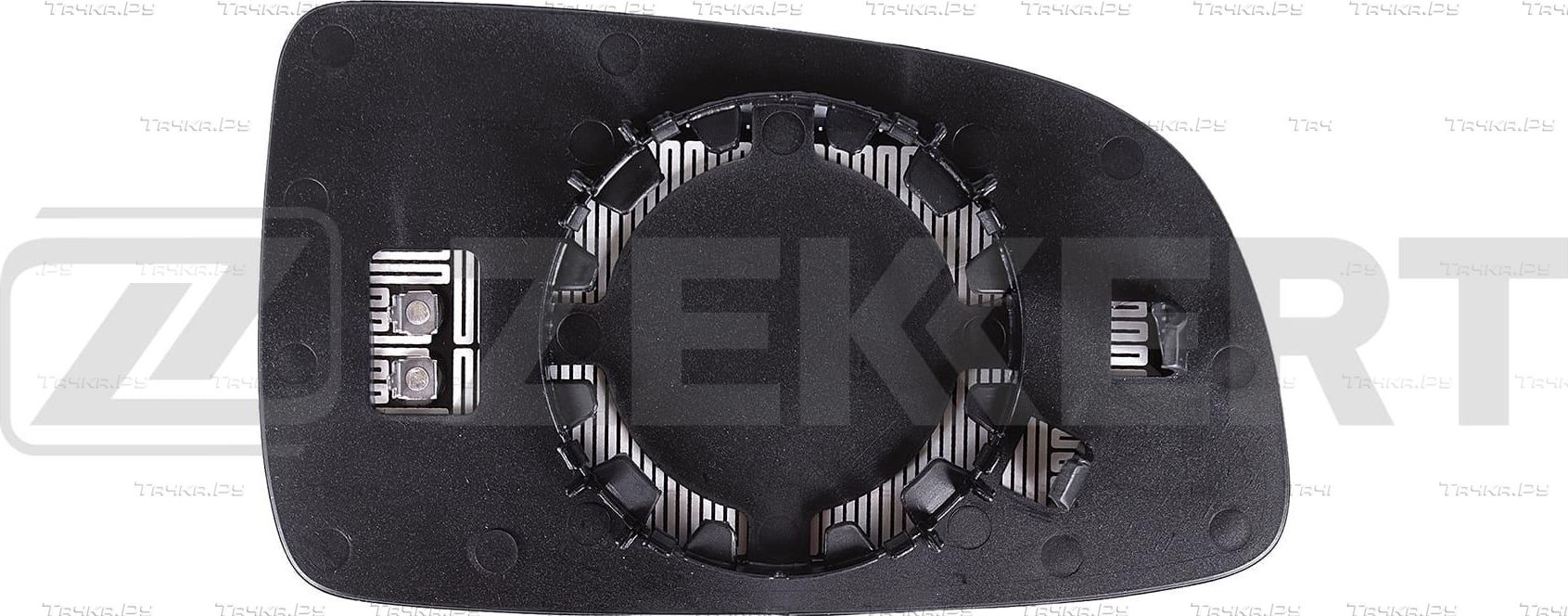 Зеркальное стекло бокового зеркала Zekkert левое для Chevrolet Aveo I 2010-2012. Артикул SP-1169