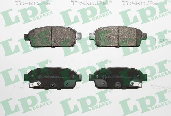 Тормозные колодки LPR задние для Opel Mokka I 2012-2026. Артикул 05P1575