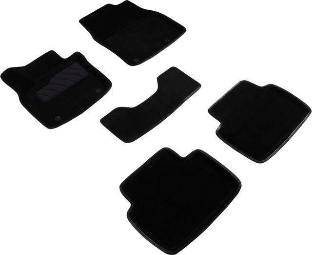 Комплект ковриков 3D Seintex для салона Mazda 3 IV 2019-2026 ЧЕРНЫЕ. Артикул 93043