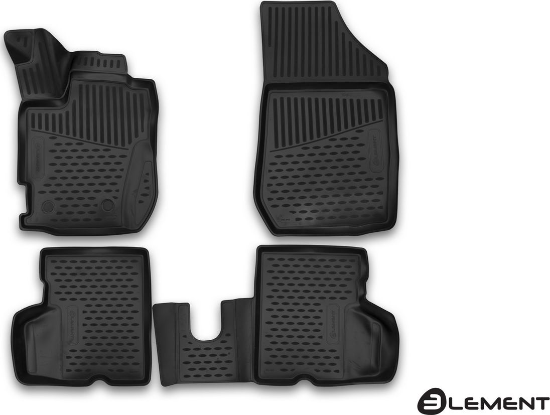 Коврики Element 3D для салона Renault Kaptur 2016-2020. Артикул ELEMENT3D4141210k
