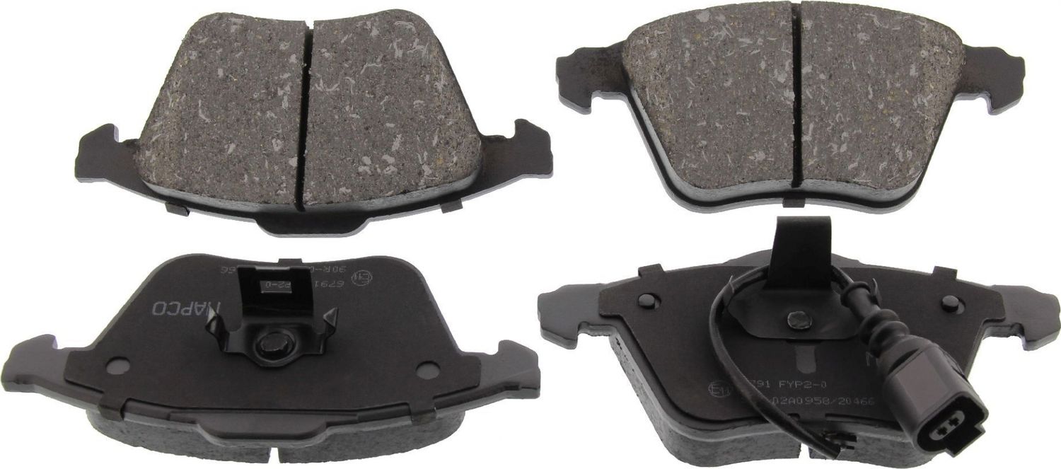 Тормозные колодки MAPCO передние для Volkswagen Golf VI 2008-2013. Артикул 6791