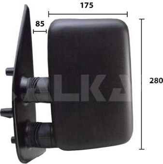 Зеркало боковое Alkar левое для Peugeot Boxer II (230) 1994-2002. Артикул 9250961