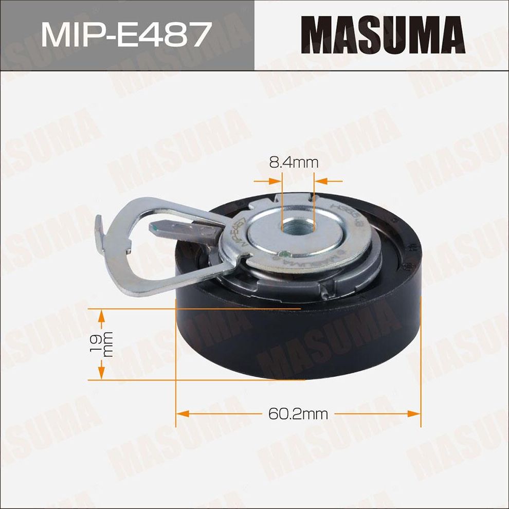 Натяжитель ремня ГРМ, AUA, BKY, BUD, CGGA (Masuma). Артикул MIPE487