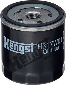 Масляный фильтр Hengst для Audi Q2 I 2016-2026. Артикул H317W01