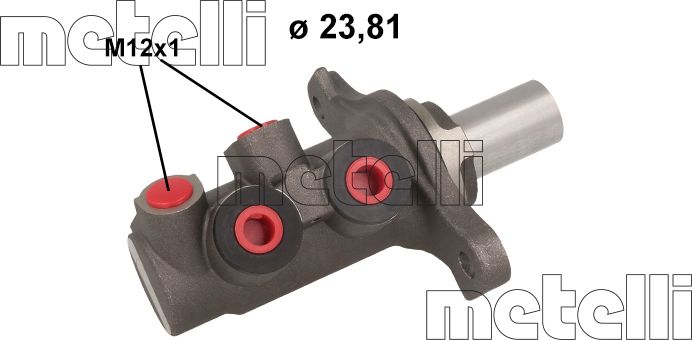 Тормозной цилиндр главный Metelli. Артикул 05-1136