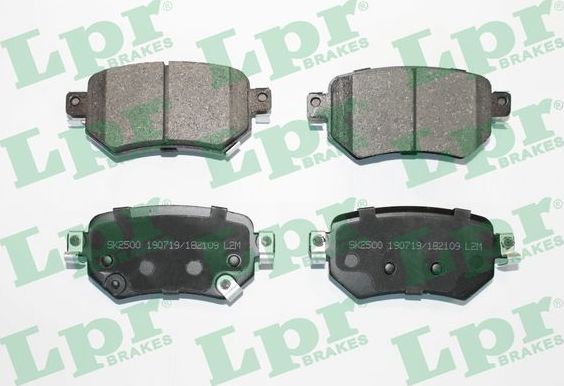 Тормозные колодки LPR задние для Mazda 6 III (GJ) 2012-2026. Артикул 05P2109