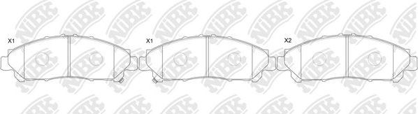 Тормозные колодки NiBK. Артикул PN1861