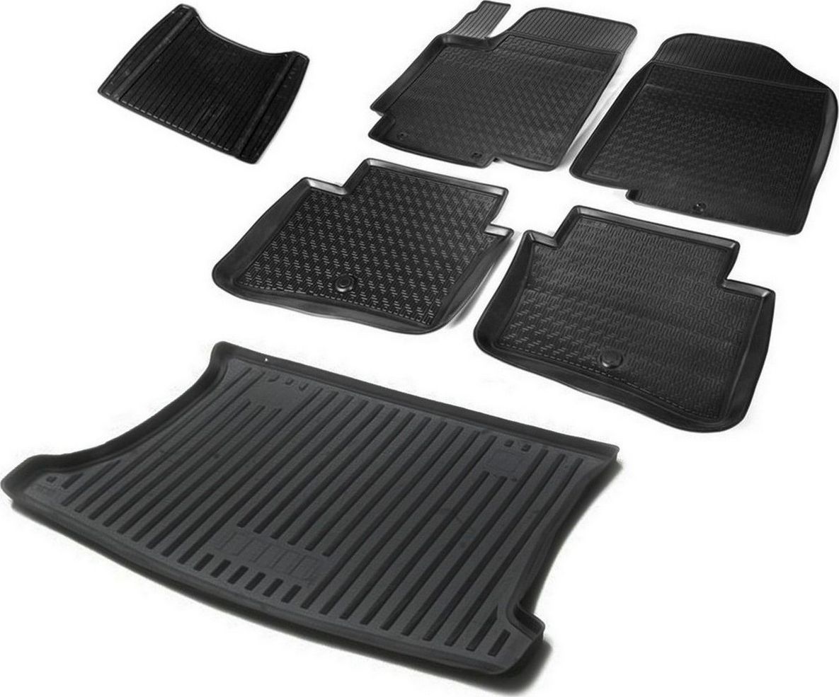 Комплект ковриков Rival для салона и багажника Kia Rio III хэтчбек 2011-2017. Артикул K12803001-8