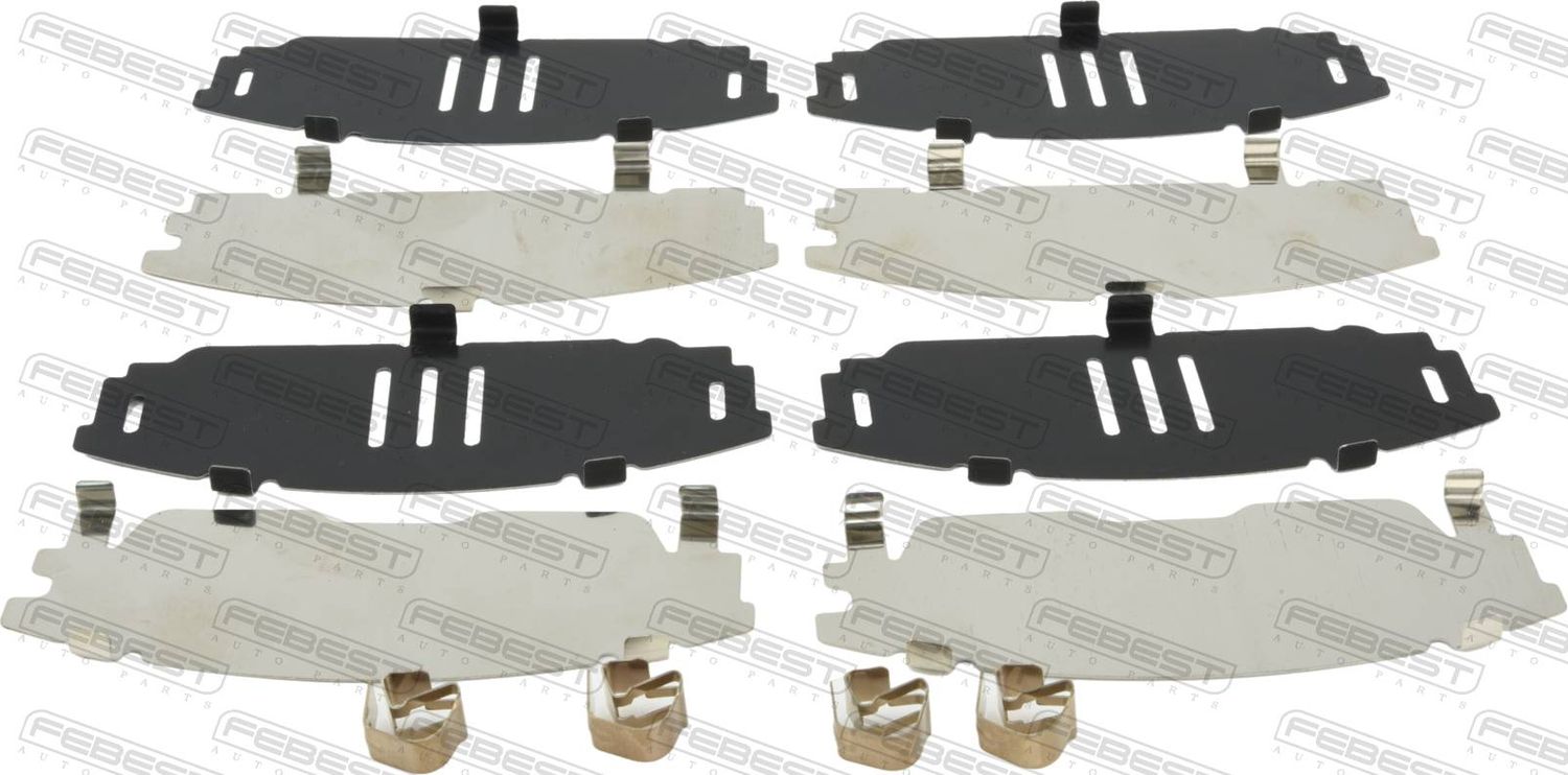 МОНТАЖНЫЙ КОМПЛЕКТ ДЛЯ ДИСКОВЫХ КОЛОДОК Febest. Артикул 0103-NDE180F