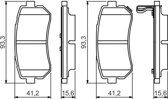 Тормозные колодки Bosch. Артикул 0 986 495 354