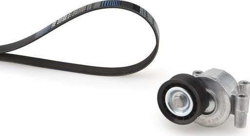 Приводной ремень поликлиновой с роликами (комплект) Gates Micro-V® Kit для Volvo C30 I 2006-2012. Артикул K026PK1305