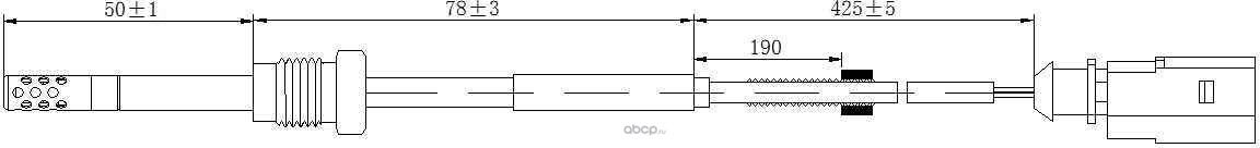 Датчик температуры выхлопных газов AUDI A4 (2011-2016) A5(2011-2017) A6 (2011-20 (Magtechnic). Артикул MAG0186OG