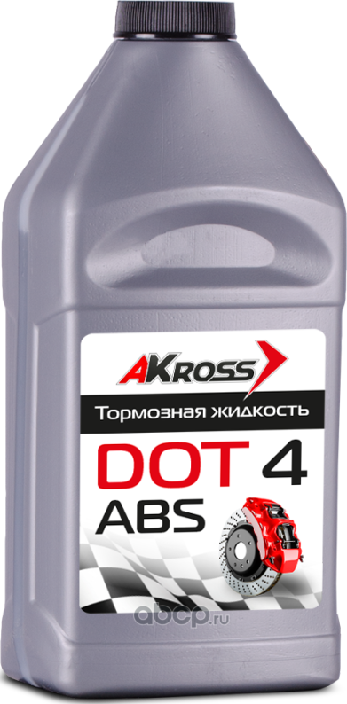 Тормозная жидкость DOT-4 (Серебро) 455г (Akross). Артикул aks0003dot