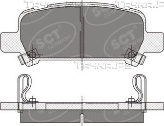 Тормозные колодки SCT-Germany SP 341 PR. Артикул SP 341 PR