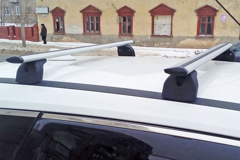 Багажник на крышу LUX для Nissan X-Trail T32 2015-2026 (Крыловидные дуги). Артикул 843119+842488+846042