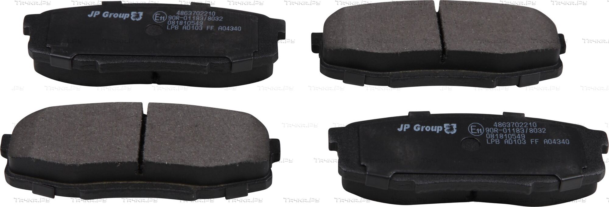 Тормозные колодки JP Group задние для Toyota Sequoia II 2007-2026. Артикул 4863702210