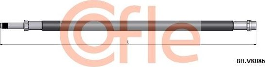 Тормозной шланг Cofle. Артикул 92.BH.VK086