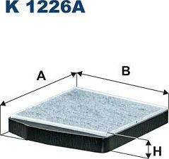 Салонный фильтр Filtron. Артикул K 1226A