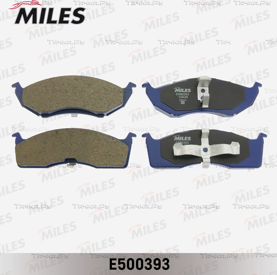 Тормозные колодки Miles (Керамика) передние для Chrysler Neon I 1994-1999. Артикул E500393