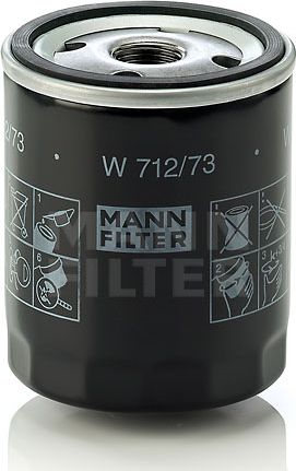 Масляный фильтр Mann-Filter для FAW Besturn X80 I 2016-2024. Артикул W 712/73