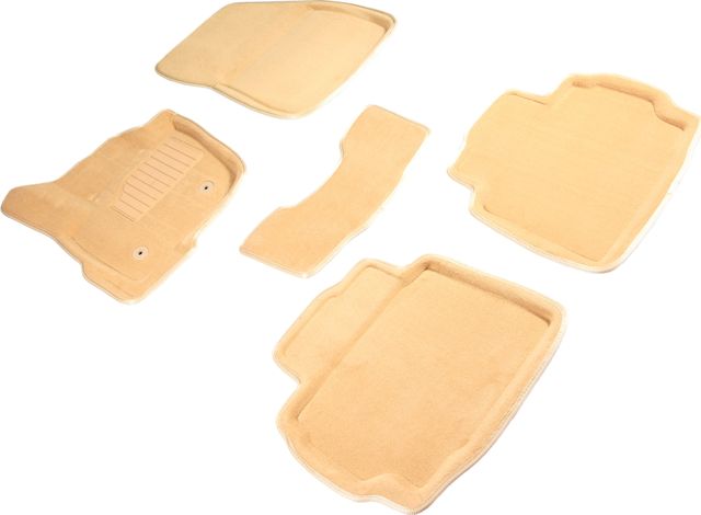 Коврики Seintex 3D ворсовые для салона Ford Mondeo V 2014-2026 БЕЖЕВЫЕ. Артикул 87993