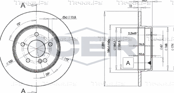 Тормозной диск Icer. Артикул 78BD3412-2
