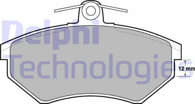 Тормозные колодки Delphi (Low-Metallic) передние для Chery Bonus 3 (E3/A19) 2013-2017. Артикул LP778