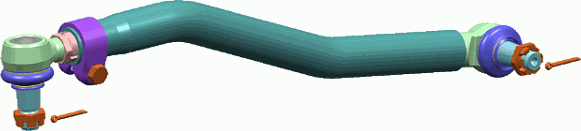 Рулевая тяга продольная Lemforder. Артикул 38783 01