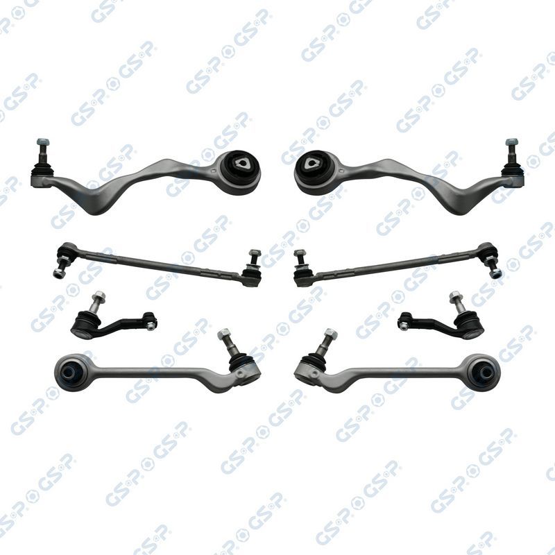 Комплект подвески BMW 1 (E81/E87)/ 3 (E90/E91) пер. (4рыч.+2нак.+2тяг.стаб.) GSP. Артикул S990004SK