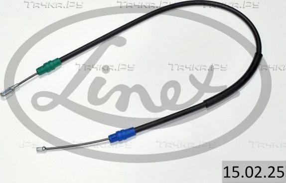 Трос ручника (тросик ручного тормоза) Linex. Артикул 15.02.25