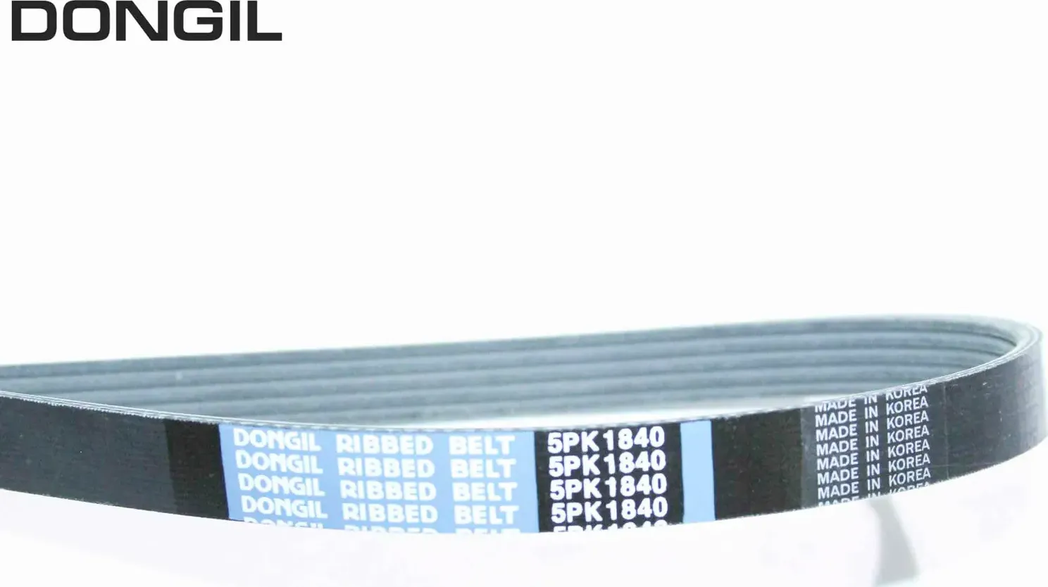 Ремень приводной поликлиновой 5PK1840 HYUNDAI Getz (05-),Matrix (04-) (TCI DOHC) (Dongil). Артикул 5PK1840