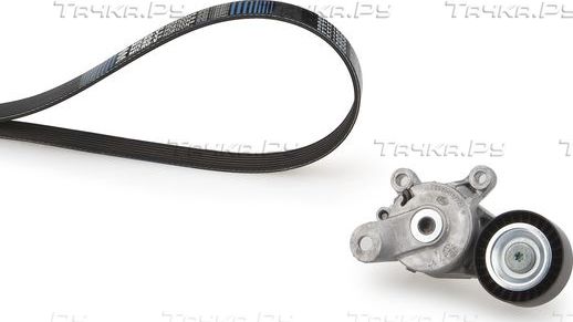 Приводной ремень поликлиновой с роликами (комплект) Gates Micro-V® для SEAT Ibiza III 2006-2009. Артикул K026PK1088